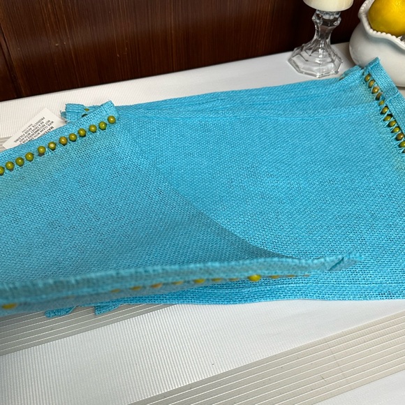 Celebrating Home woven paper and wood beads kitchen placemats - Picture 12 of 13